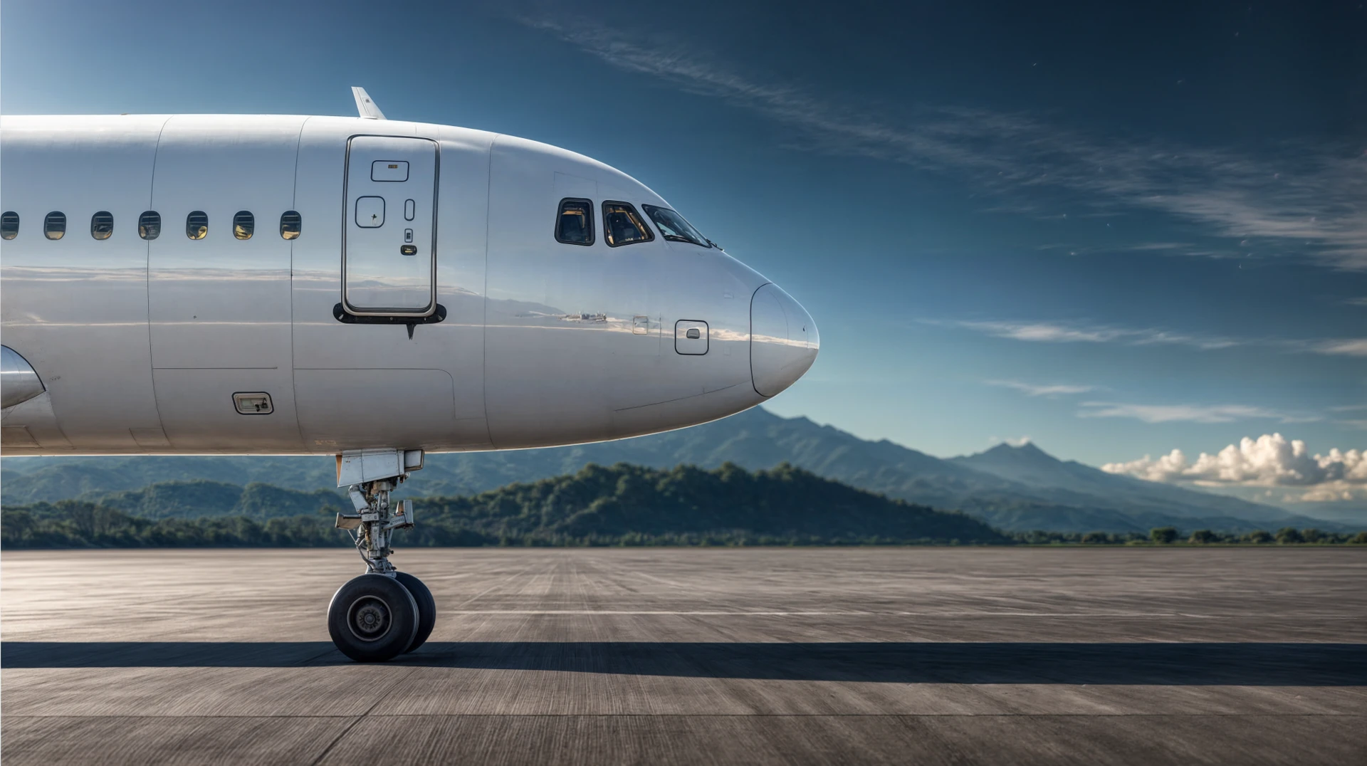 Aircraft on the apron